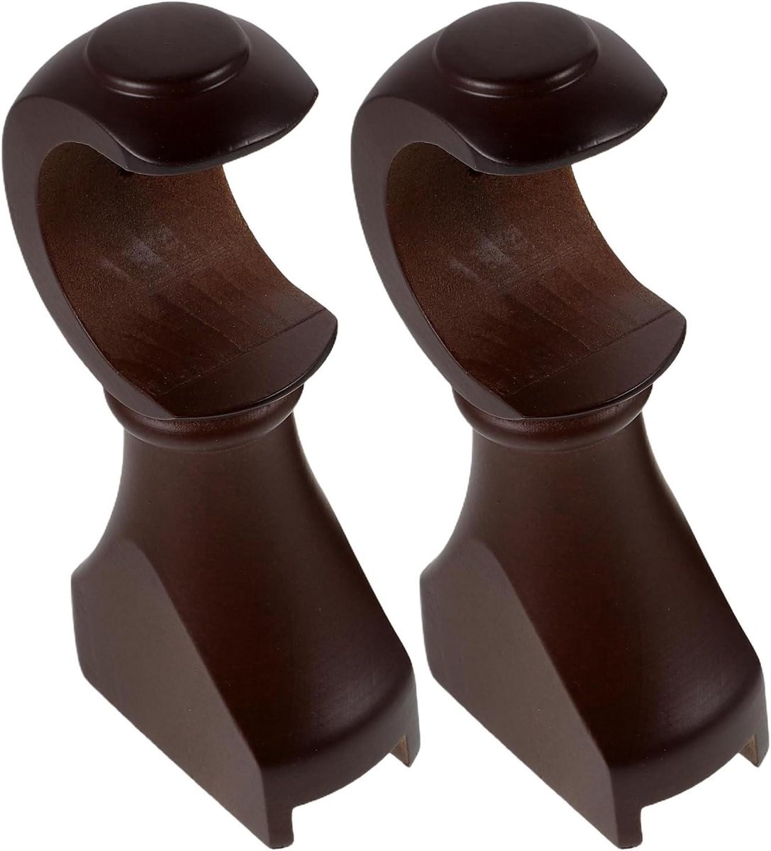 Houten Gordijnroede Steunen - Roedehouders Gordijnstang - Vensterdecoratie Ophangen - Verfijnde Houten Afwerking - 122 x 58 x 3 cm