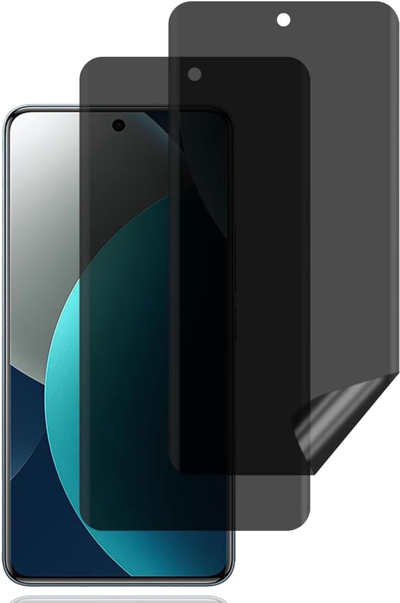 Screen Protector voor Xiaomi Redmi Note 15 Pro Plus/Note 15 Pro+ 5G | [2 stuks] anti-spy schermbeschermer,krasbestendig,hoge gevoeligheid,luchtbelvrij,anti-spy zachte film voor Redmi Note 15 Pro+