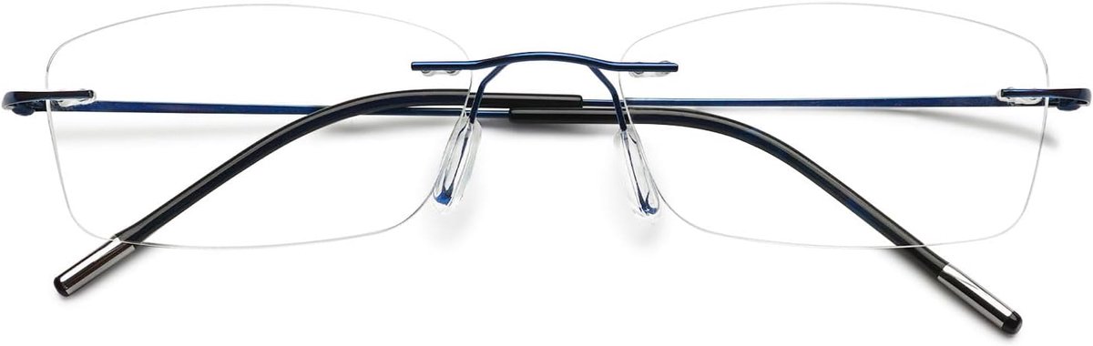 Randloze titanium blauwlichtfilter leesbril ultralicht metaal anti-blauw licht leeshulp zonder frame voor heren en dames