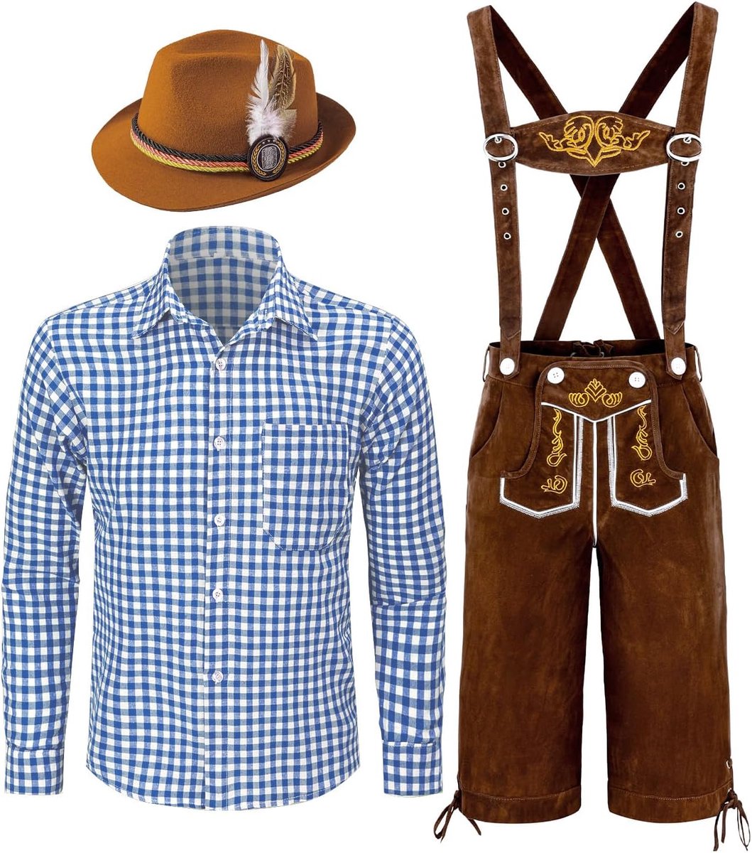 Beiers Lederhosen Outfits kostuum voor heren