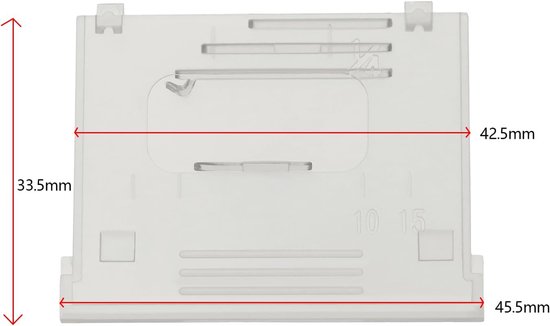 2 stuks spoel afdekplaat XF2404001 compatibel met Brother BB370/BM2800/BM2800CT/BM2800FG/BM3550FG naaimachine naald afdekplaat, transparant — afbeelding 3