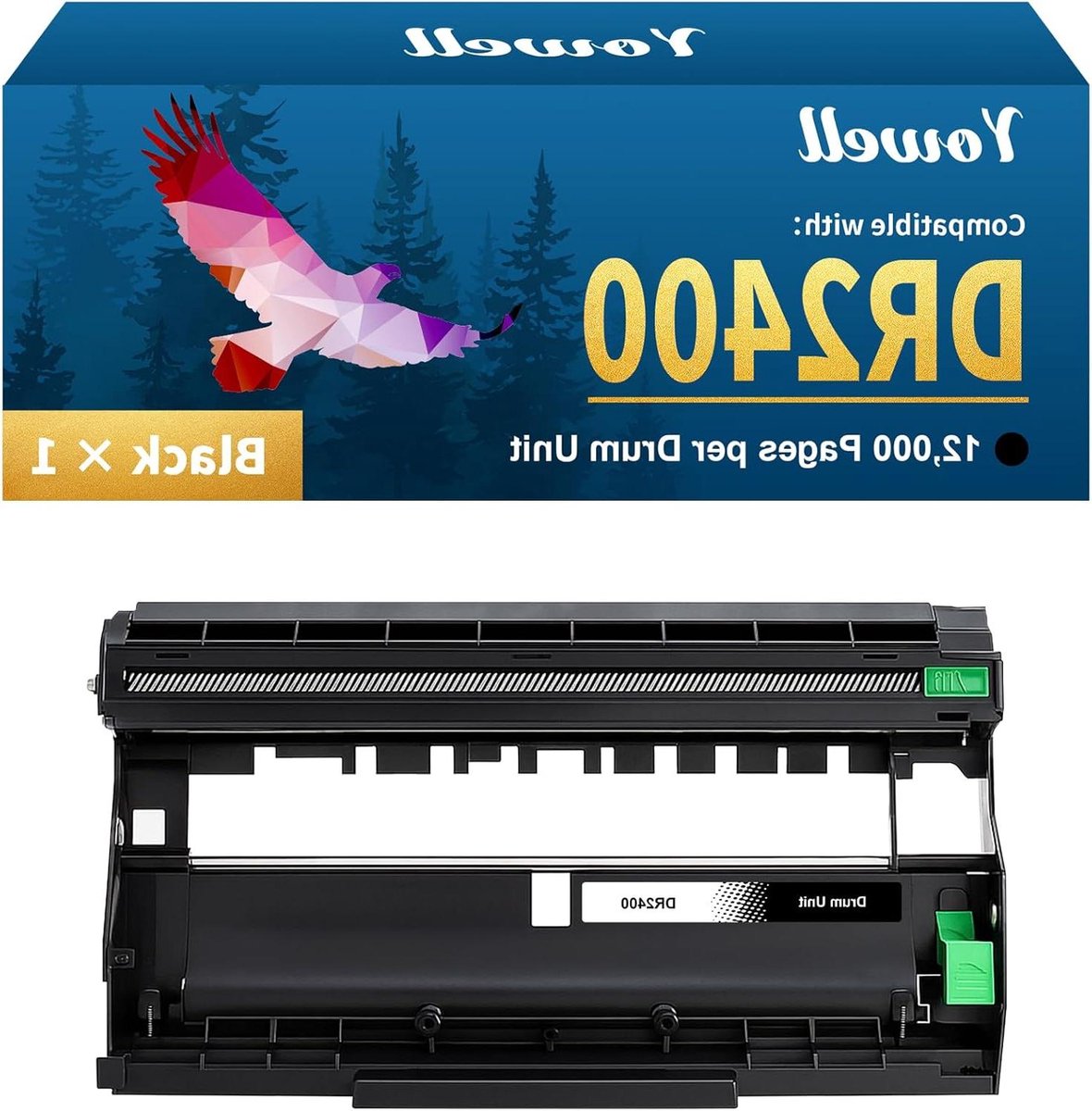 Trommeleenheid - Drum Unit - Zwart Printen - 12000 Pagina's - 1 Pack - Zwart