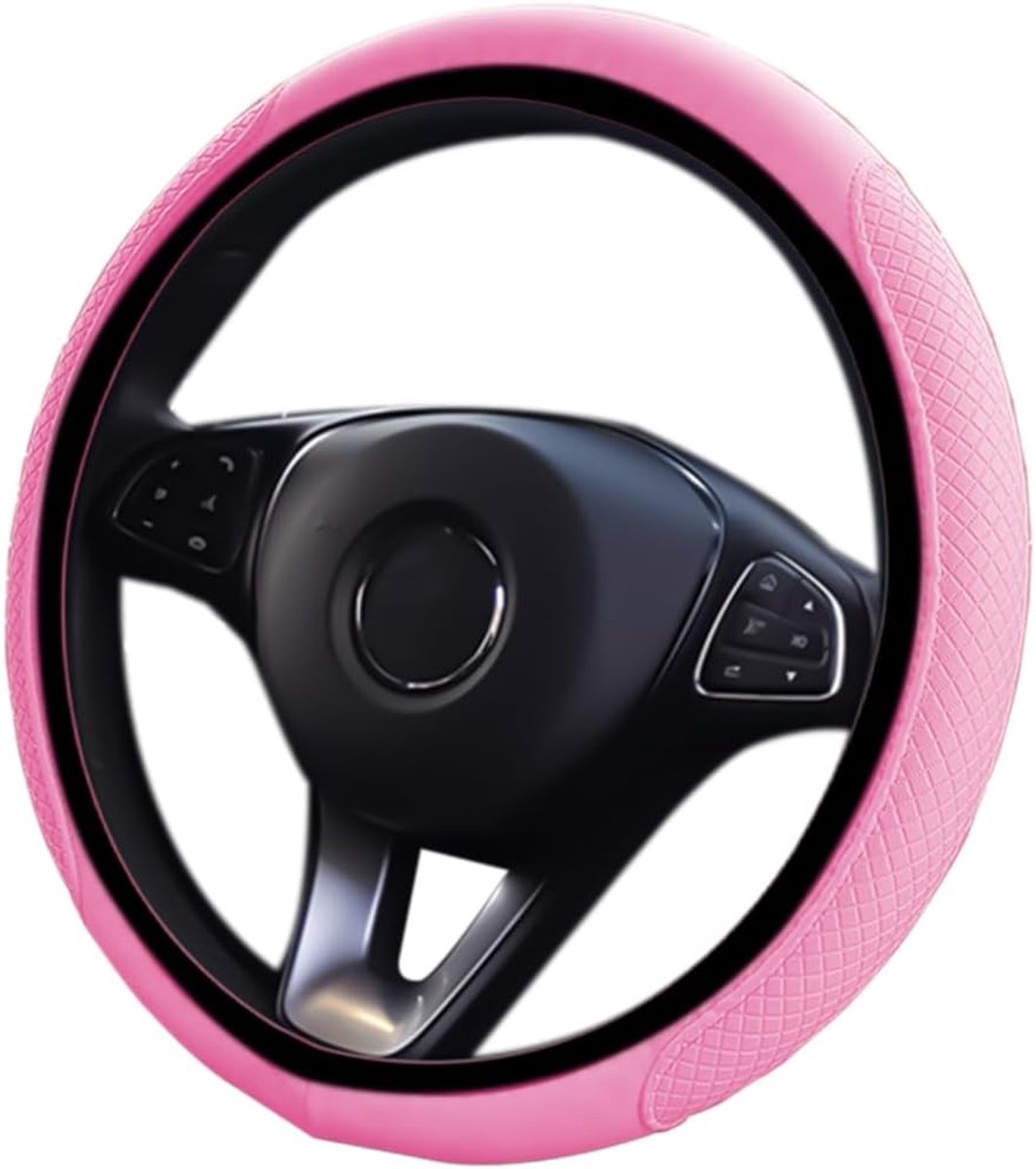 Auto stuurhoes, universeel, 38 cm, microvezel, antislip, ademend, geurfoutvrij
