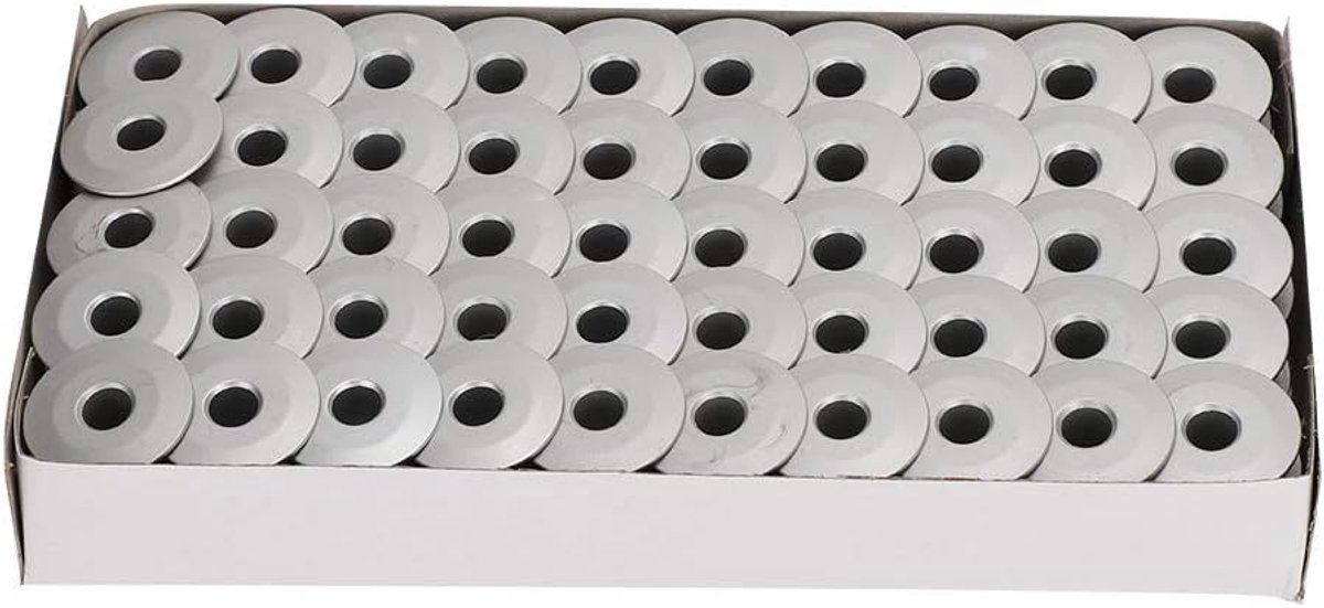 Metalen Spoeltjes voor Naaimachine Duurzame Platte Borduurspoelen voor Auto – Set van 100, Aluminium Spoel Eersteklas Naaien – Toepasbaar op Gebruikers van Platte Auto's en Borduur
