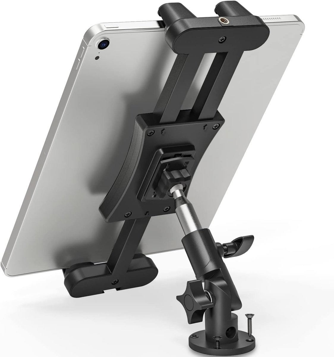 Houder Auto Dashboard, Keuken Muurbevestiging voor iPad/iPad Mini, iPhone, Smartphones en Tablets 4.7-13.5 Inch, Verstelbare Tablet Standaard voor Keuken, Slaapkamer, Badkamer, Auto