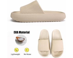 Slides Slippers Dames Heren Antislip Cushionaire Sandals Dikke Sloffen Teenslippers Zool Unisex Zachte Bathing Beach Maat 34-48