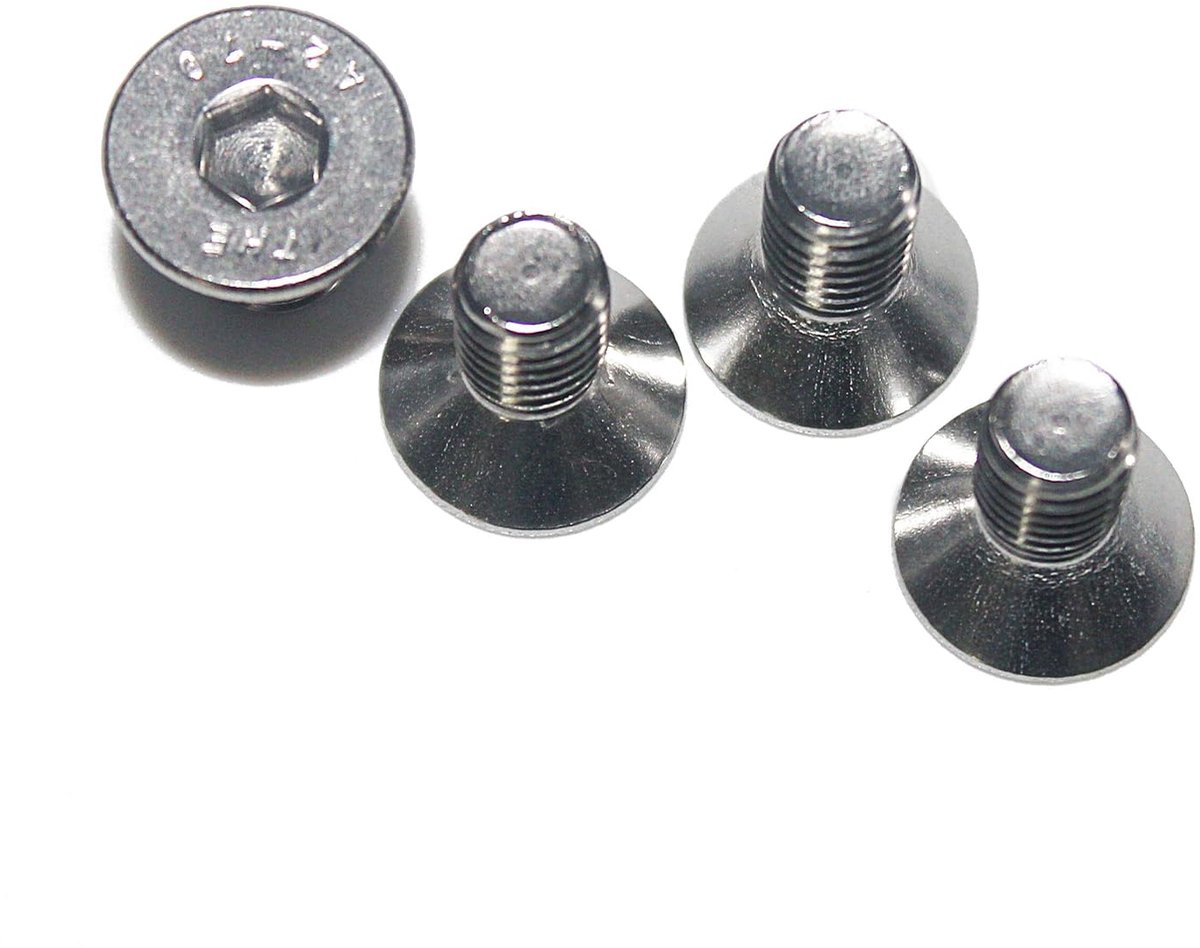 kopschroeven M8 X 16 DIN 7991 met inbus (ISK) roestvrij staal A2 (25 stuks) - V2A verzonken schroeven met volledige schroefdraad