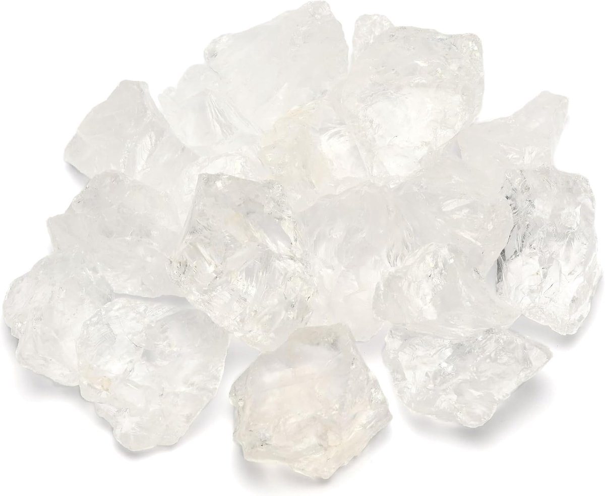 edelstenenset, 100% natuurlijke ruwe stenen, veelzijdig gebruik als waterstenen voor waterbehandeling, helende stenen, chakrastenen of fonteinstenen, 350 g zuivere kristallen, 350 g (1er Pack