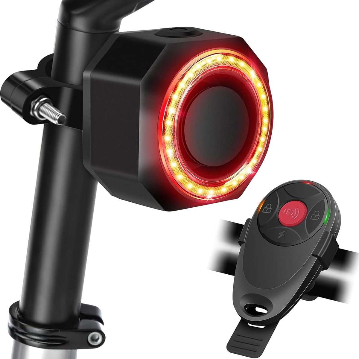 Fietsalarm Met Afstandsbediening, Oplaadbaar Fietsalarmsysteem, Fiets Alarm 110db Luid 7 Niveaus Gevoeligheid, Diefstalbeveiliging