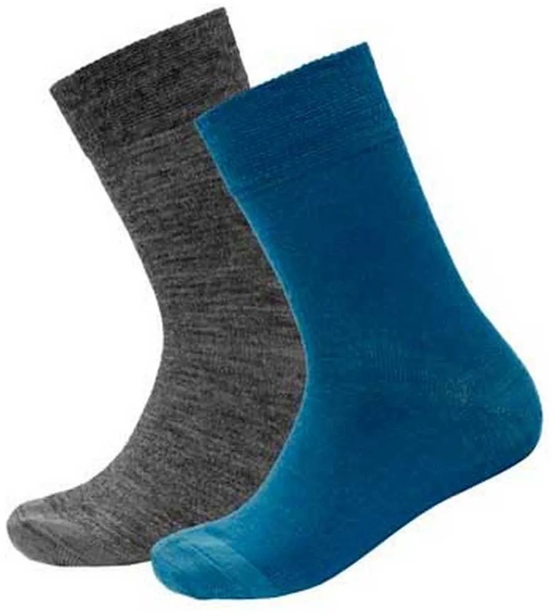 Devold Of Norway Daily Merino Light Lange Sokken 2 Paren Blauw,Grijs EU 25-27 Kinderen