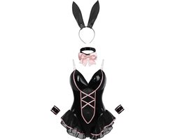 Bunny-kostuum voor vrouwen, Sakurajima Mai, cosplay-kostuum, anime, Senpai Bunny Suit met oren, volwassenen