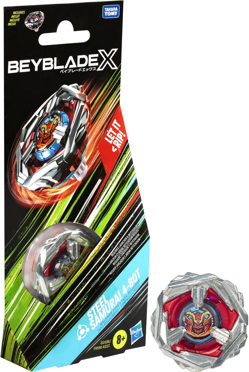 Beyblade X Steel Samurai 4-80T - Booster Pack - Tol