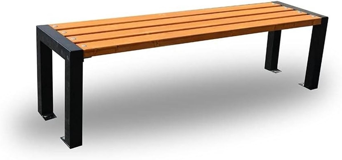 Houten Tuinbank - Buitenbank Bankje - Ontspannen in de tuin - Massief Hout - 120 cm - Bruin