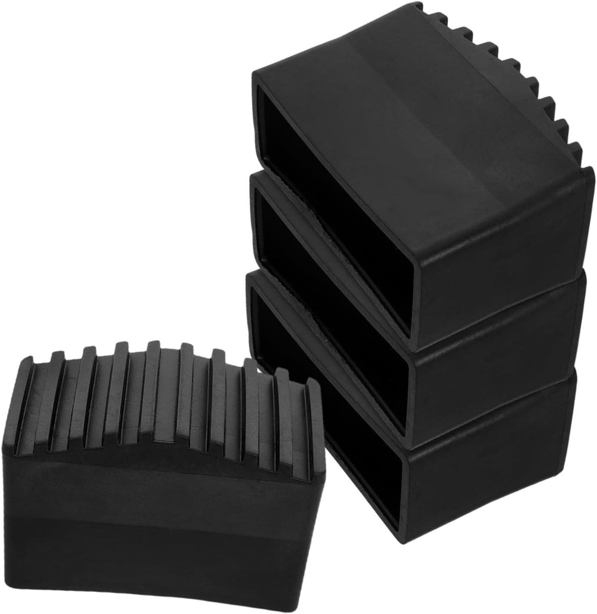 Antislip Laddervoeten - Ladder Stabilisatoren - Veiliger Werken - Hoge Wrijving Ontwerp - 7x5.2x3.5cm - Zwart