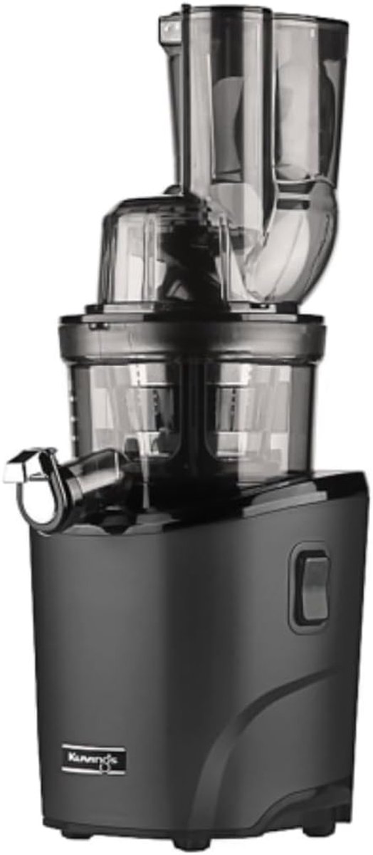SnelShoppen - Kuvings Revo830 Sapcentrifuge met Dubbel Mondstuk, Automatisch Snijsysteem - Zwart - Ideaal voor Keuken, Gezonde Sappen, Groenten en Fru