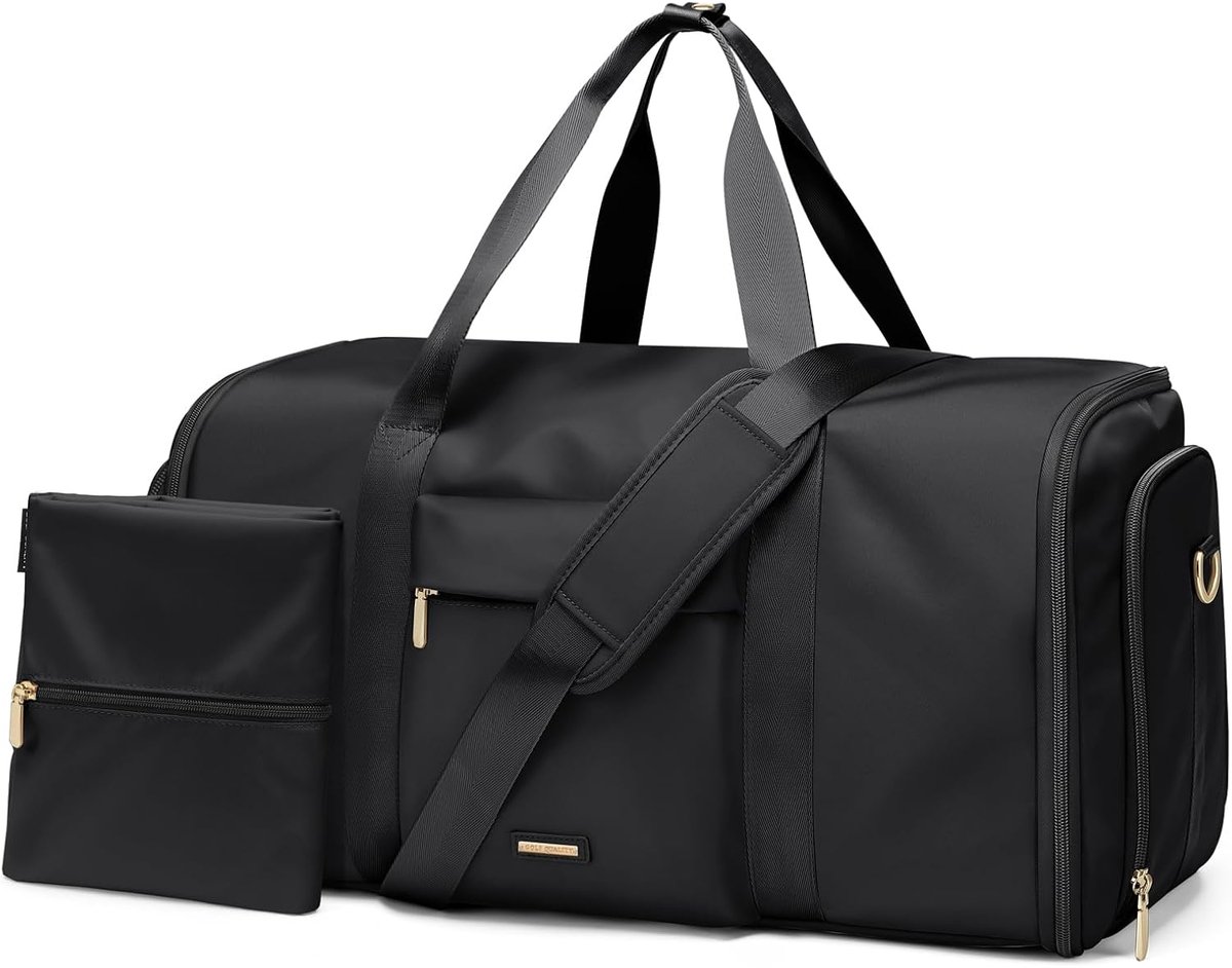 SnelShoppen - Garment Bags voor Reizen - 2-in-1 Convertible Suit Travel Bag/Duffel Bag voor Vrouwen en Mannen, Met Schouderriem, 48L, Elegante Carry-O