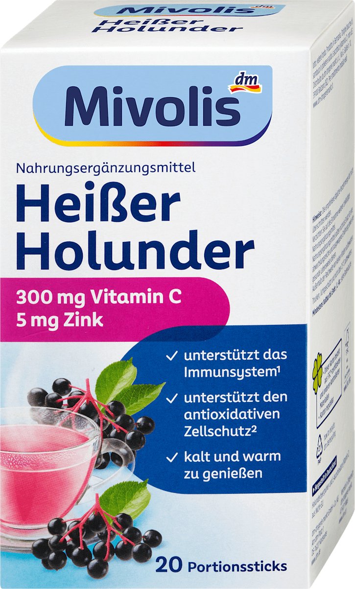 Mivolis Hete Vlierbesdrank – 20 sticks