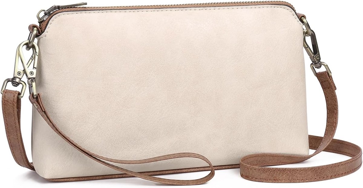 GAEKEAO Crossbody Bags for Women RFID Blocking Leather Cross Body Bag Purses Ladies Crossbody Handbags with Wristband - ShopVlot