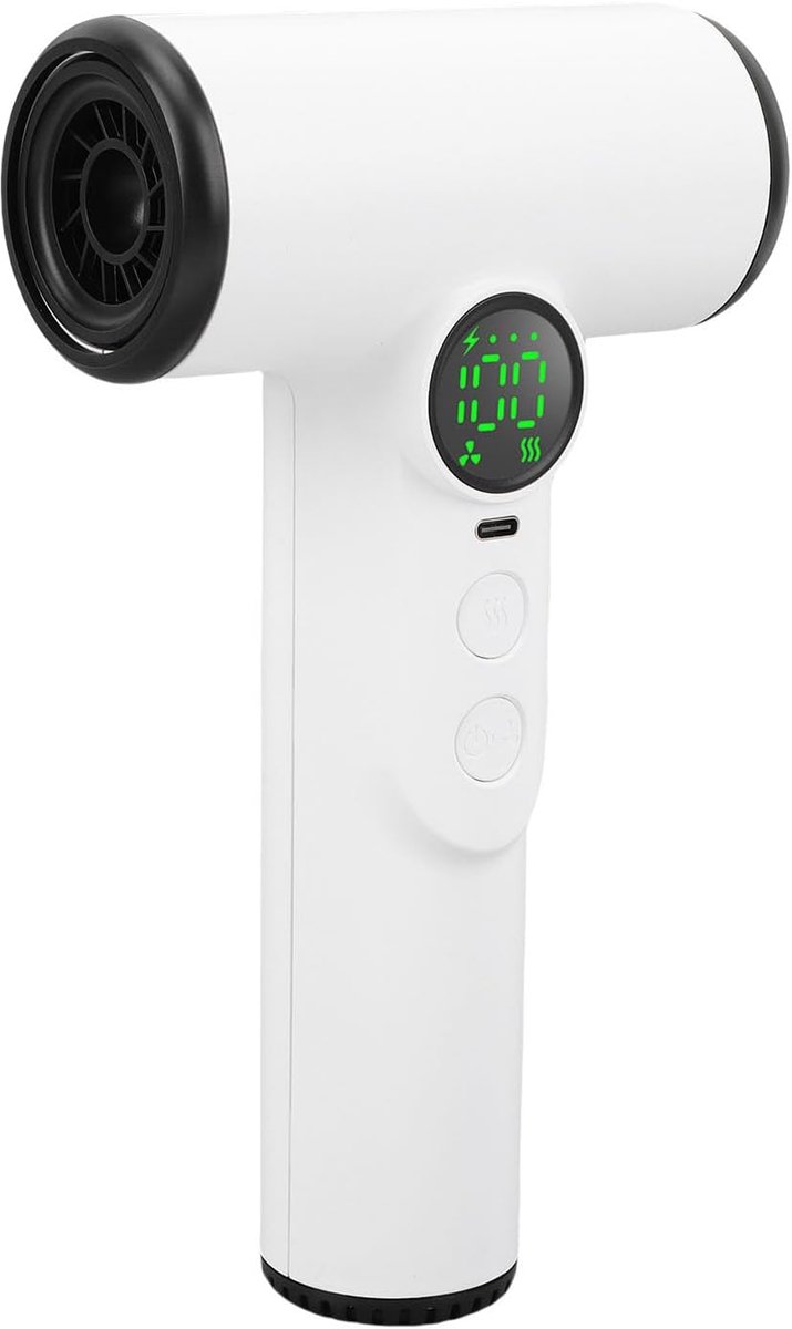 SnelShoppen - Draadloze Fohn - Professionele Haardroger met 3 Snelheden en 3 Temperatuurinstellingen - USB Oplaadbare Haar Droger voor Vrouwen - Ideaa