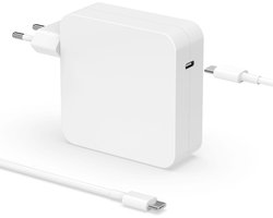 SnelShoppen - 96W USB C Snellader Oplader voor MacBook Pro/Air, Compatibel met M5 M4 M3 M2 M1, Inclusief 2m Laadkabel, Lichtgewicht en Draagbaar, Idea