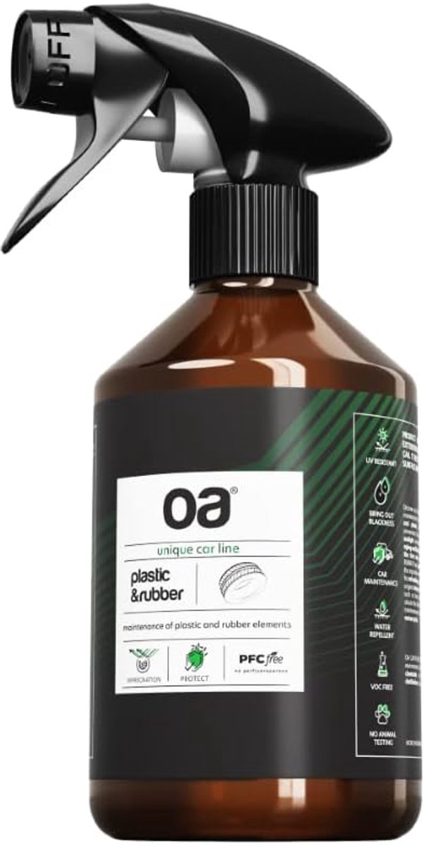 SnelShoppen - Plastic en Rubber Cleaner 250ml - Veilig voor Kinderen en Dieren - PFC Vrij - Impregneermiddel voor Auto Exterieur - Schoonmaakmiddel vo