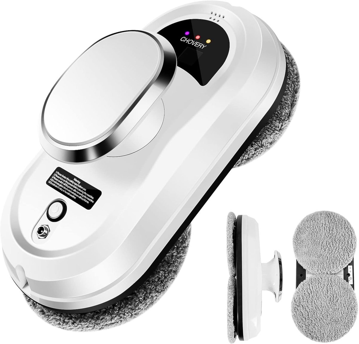 SnelShoppen - Window Cleaner Robot met Afstandsbediening, Diepe Reiniging, Slim Randherkenningssysteem, Geschikt voor Ramen, Tegels, Badkamer, Wit