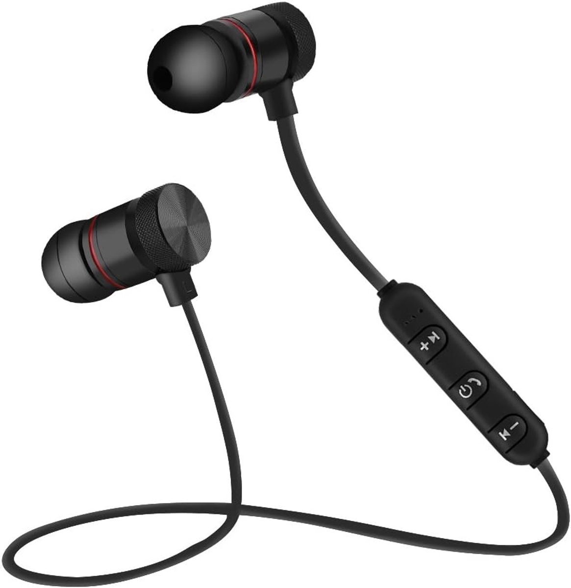 SnelShoppen - Bluetooth Headphones - Draadloze Sportkoptelefoon In-ear - Noise Cancelling met Microfoon - 5 Uur Batterijduur - Ideaal voor Sport en Ac