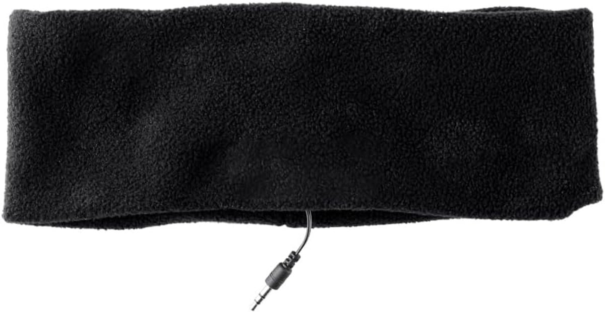 SnelShoppen - AFUNTA Slaapkoptelefoon met Fleece Oorkappen, Comfortabele Stereo Hoofdtelefoon voor Slaap, Sport en Reizen, 52'' Kabel, Multifunctionee
