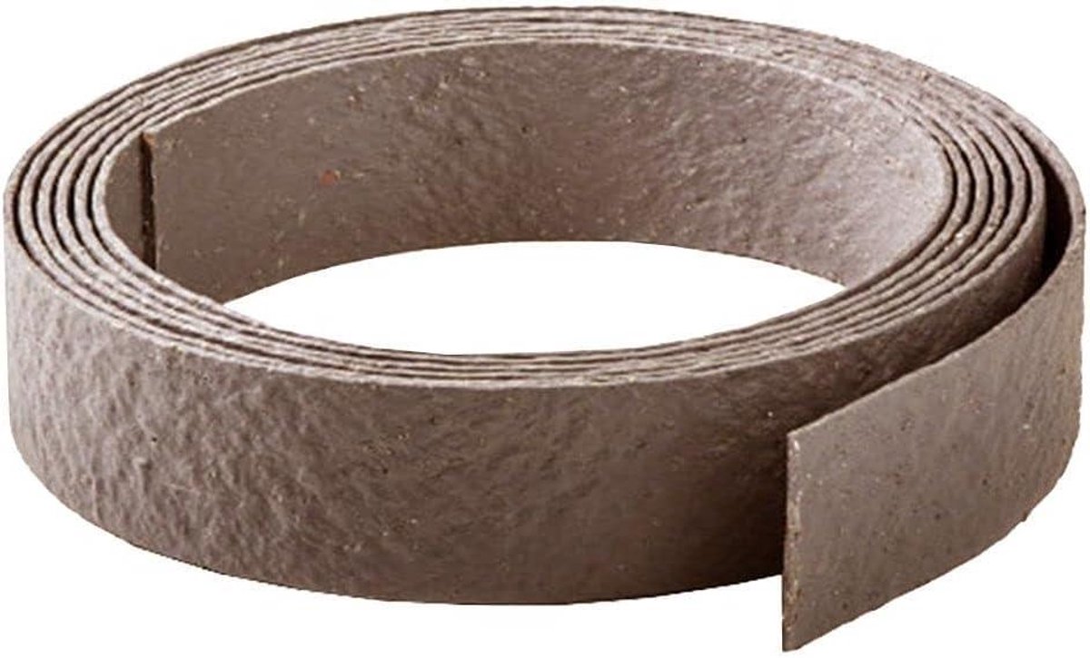 Tuinafboording Borderrand - Flexibele rand - Tuin Indelen - 100% Gerecycled - 10 meter - Bruin