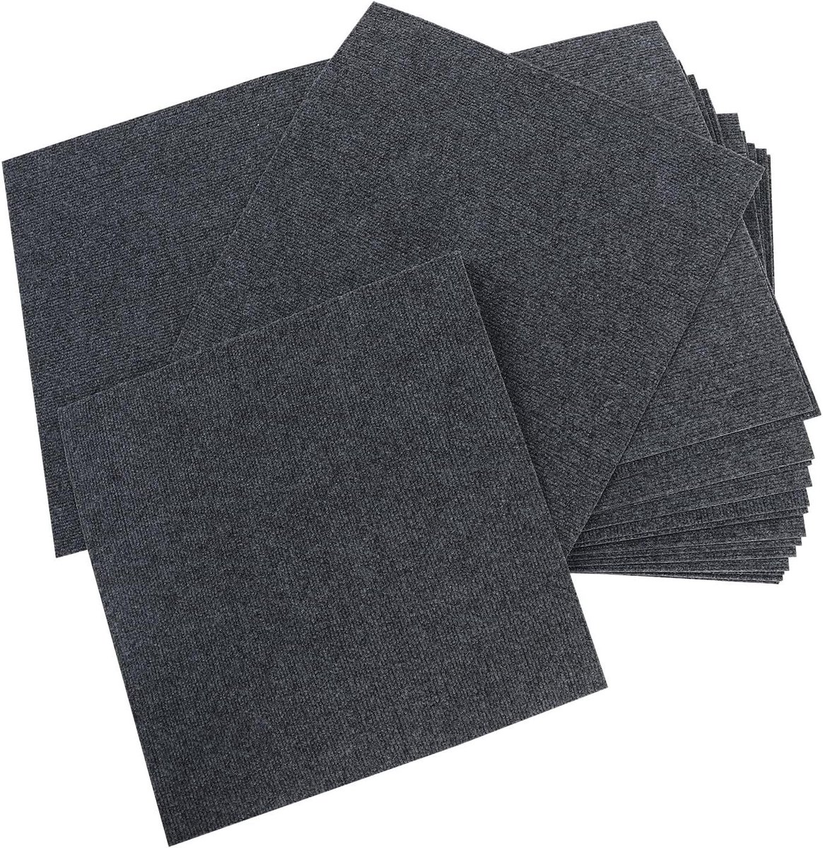 Tapijttegels - Vloerbedekking - Woonruimte Inrichten - Zelfklevend - 20 stuks 50x50 - Donk