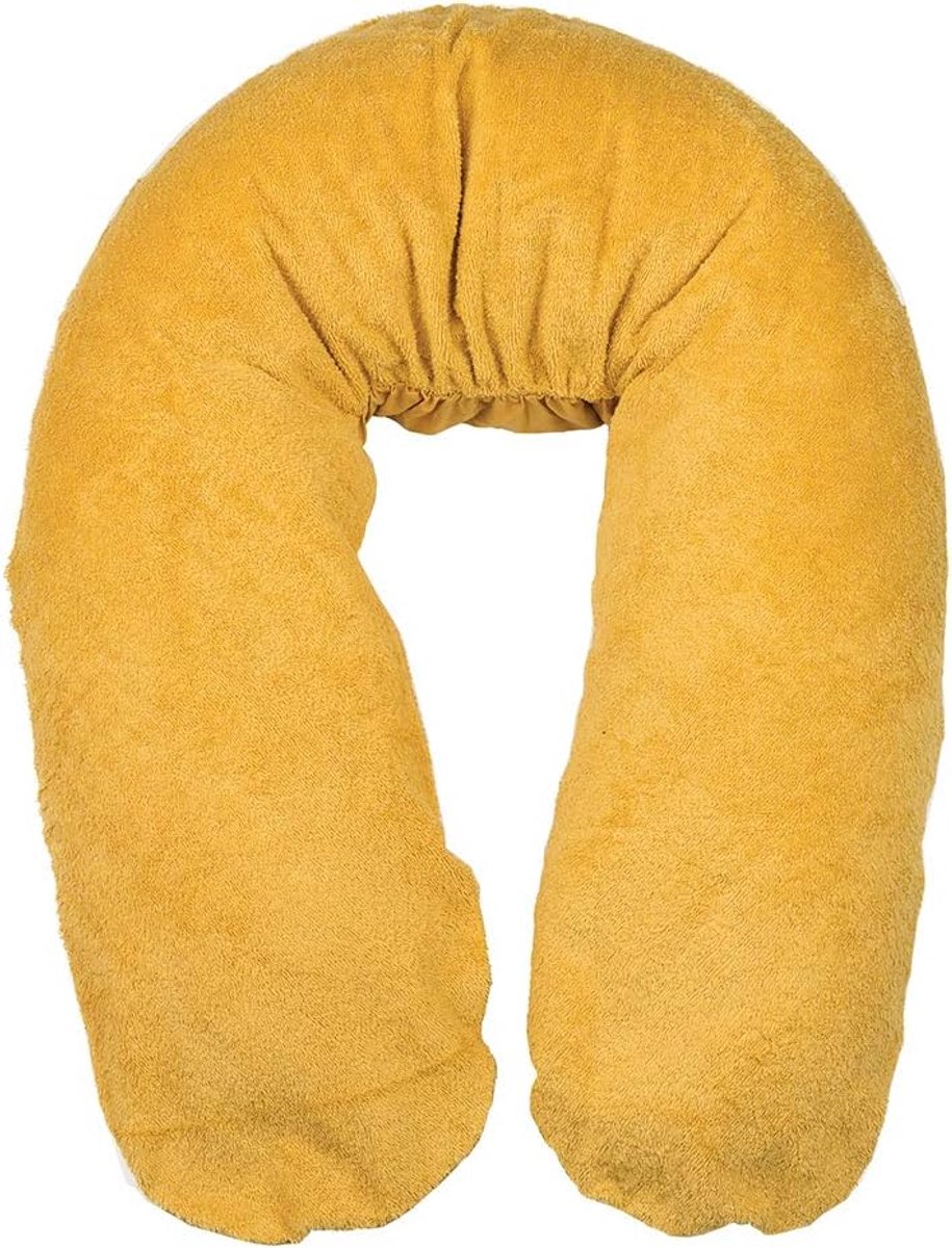 SnelShoppen - XL Cover Ochre Terry en Katoen met 8 Hoezen, Dubbele Ontwerpen, 100% Katoen en Zachte Badstof, Ideaal voor Slapen en Comfortabel Gebruik