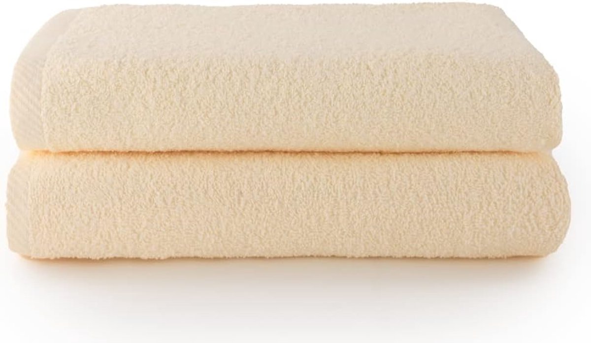 SnelShoppen - Badhanddoeken Set van 2 - 100% Katoen - 500 g/m² - 70 x 140 cm - Luxe en Absorberend - Perfect voor Thuis, Zwembad, en Wellness