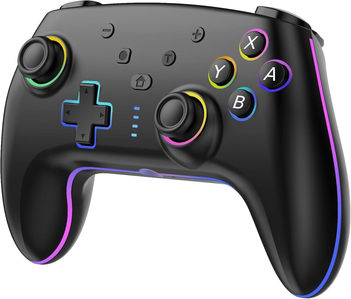 SnelShoppen - Draadloze Controller voor Switch/Switch 2/Lite/OLED/PC met RGB Verlichting, Ergonomisch Ontwerp, Hall Effect Trigger en Dubbele Trilling
