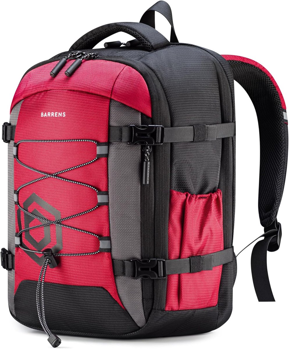 SnelShoppen - Hand Luggage Backpack 40 x 30 x 20 cm - Waterdichte Reisrugzak voor Wizzair, Eurowings - 23 Liter Handbagage met Laptop Compartment, Roo