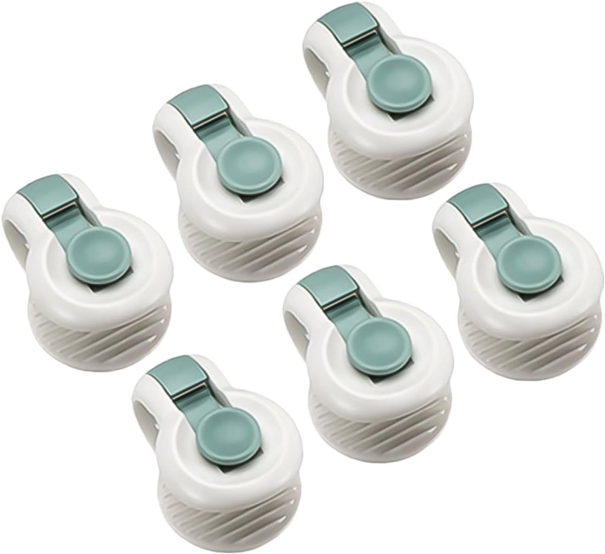 VHV - Dekbedclips - Antislip dekbedklemmen - Hoeslaken hoekclips - Voor dekbed, laken en beddengoed - Set van 6 - Groen