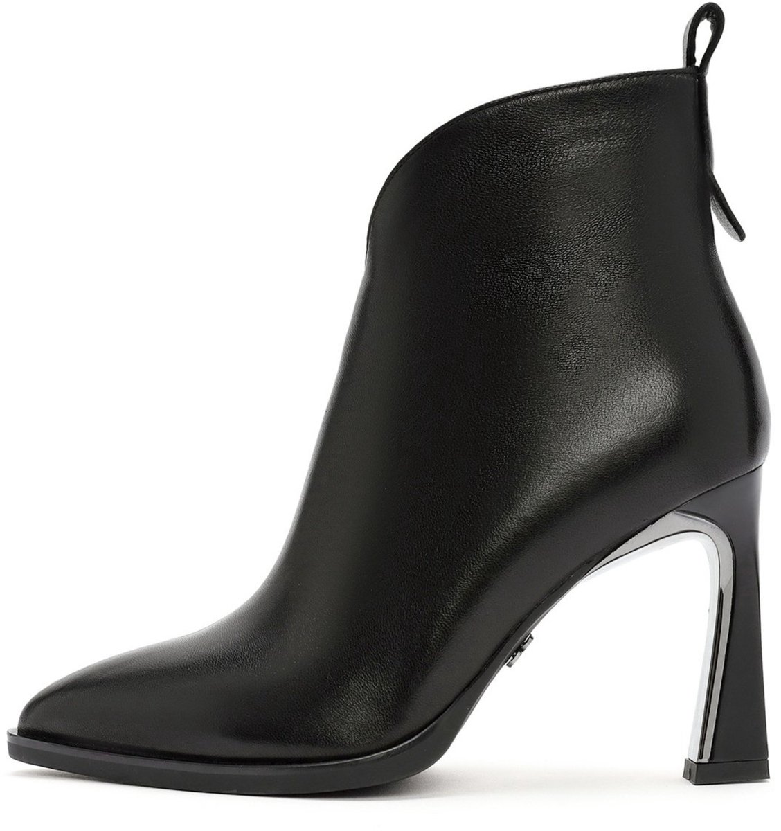 DERIMOD Heeled Ankle Boots Leather Heeled Ankle Boots