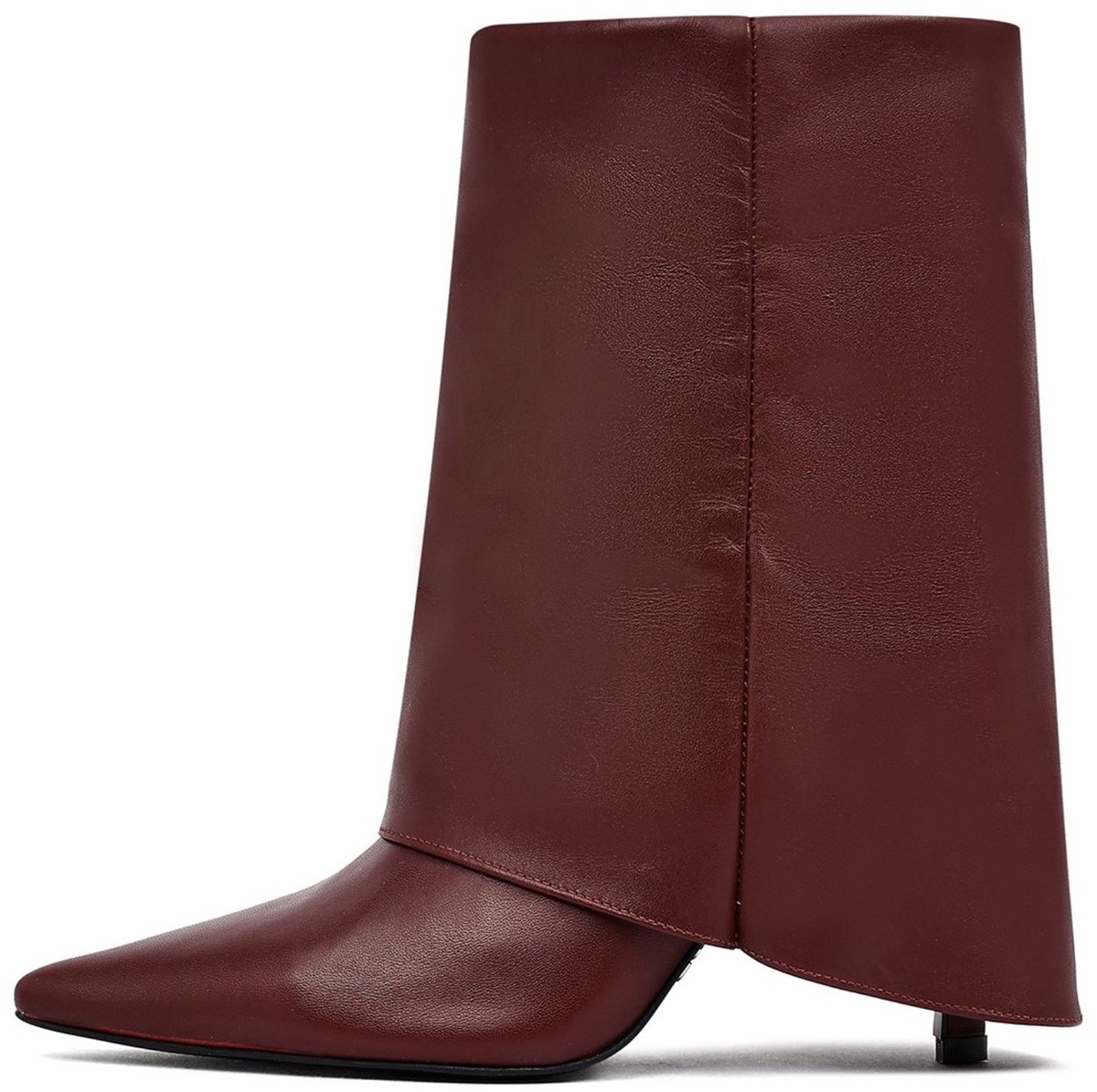 DERIMOD Heeled Ankle Boots Leather Heeled Ankle Boots