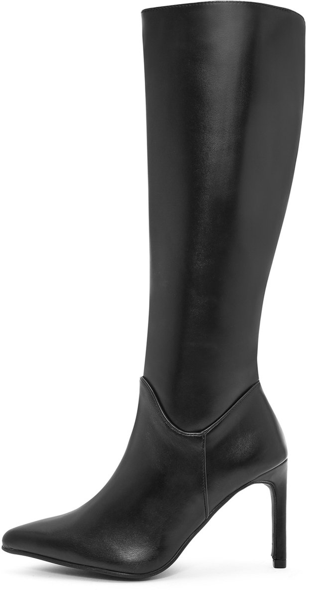 DERIMOD Heeled Boots Imitation Leather Heeled Boots