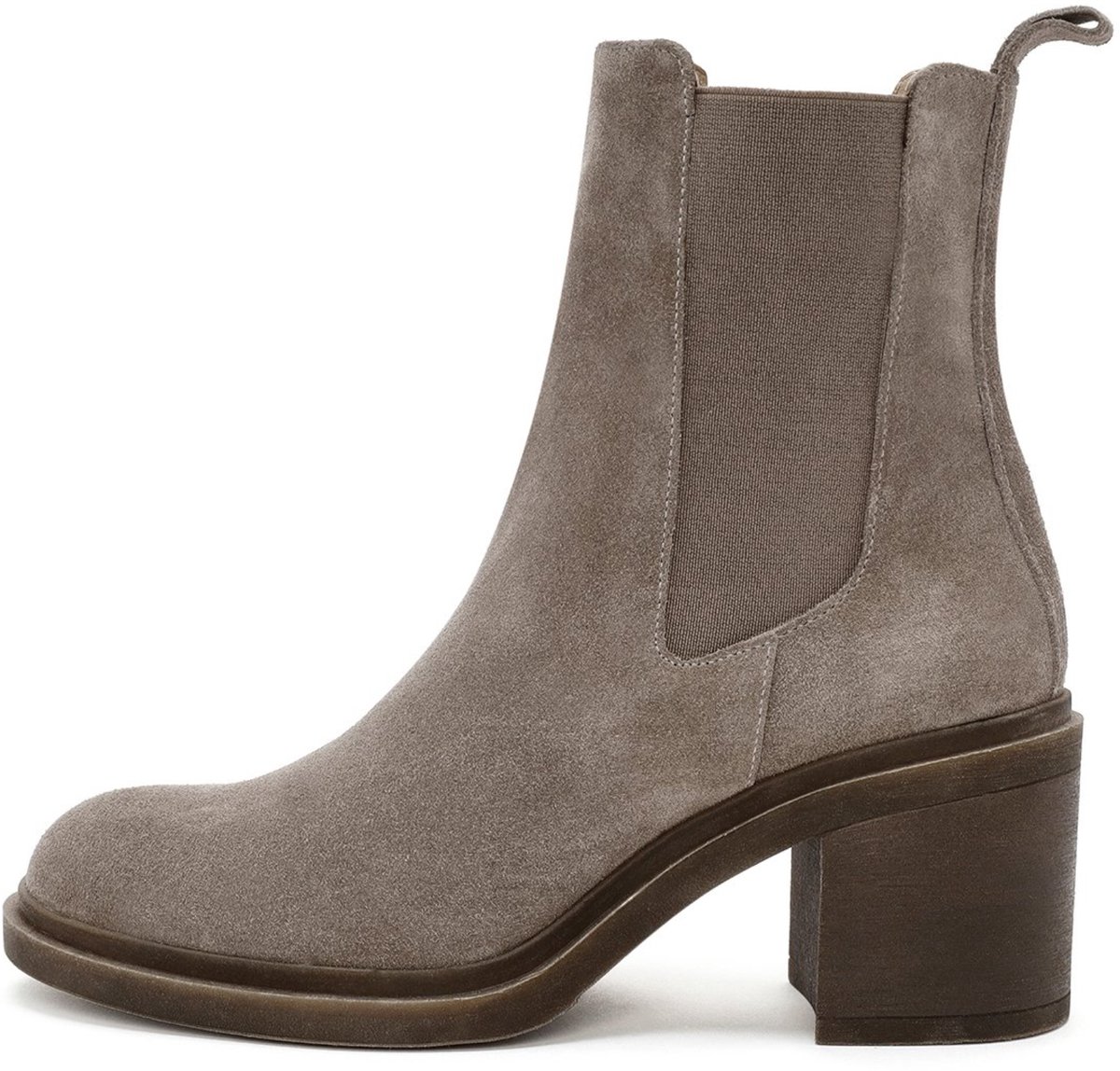 DERIMOD Chelsea Boots Suede Leather Chelsea Boots