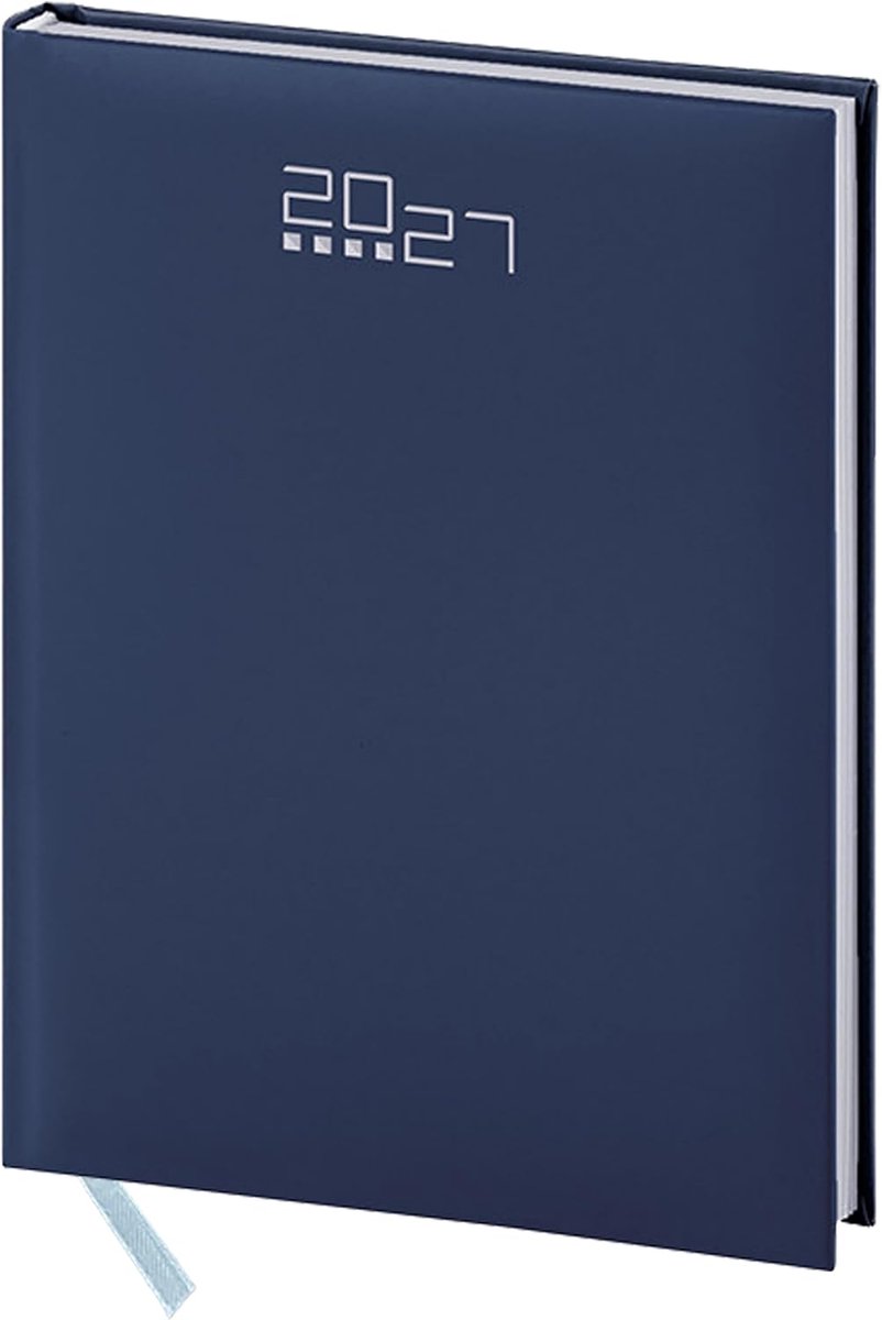 SnelShoppen - Agenda 2027 Weekplanner Organizer 17x24 cm Executive Blauw Meertalig 132 Pagina's Ruim Schrijfoppervlak Perfect voor Werk en Studie