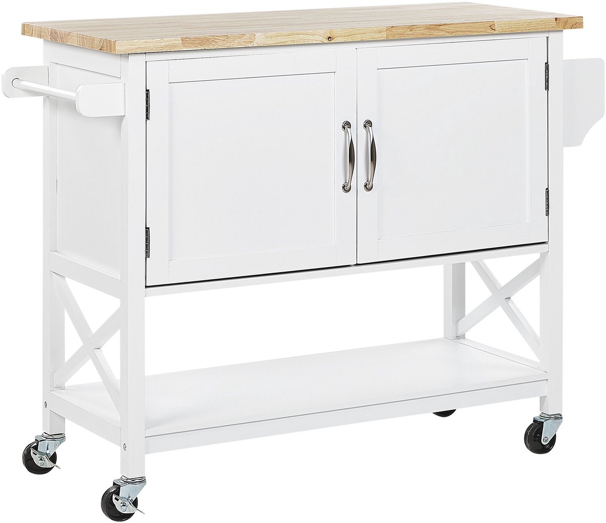 MELE - Keukentrolley - Wit - MDF