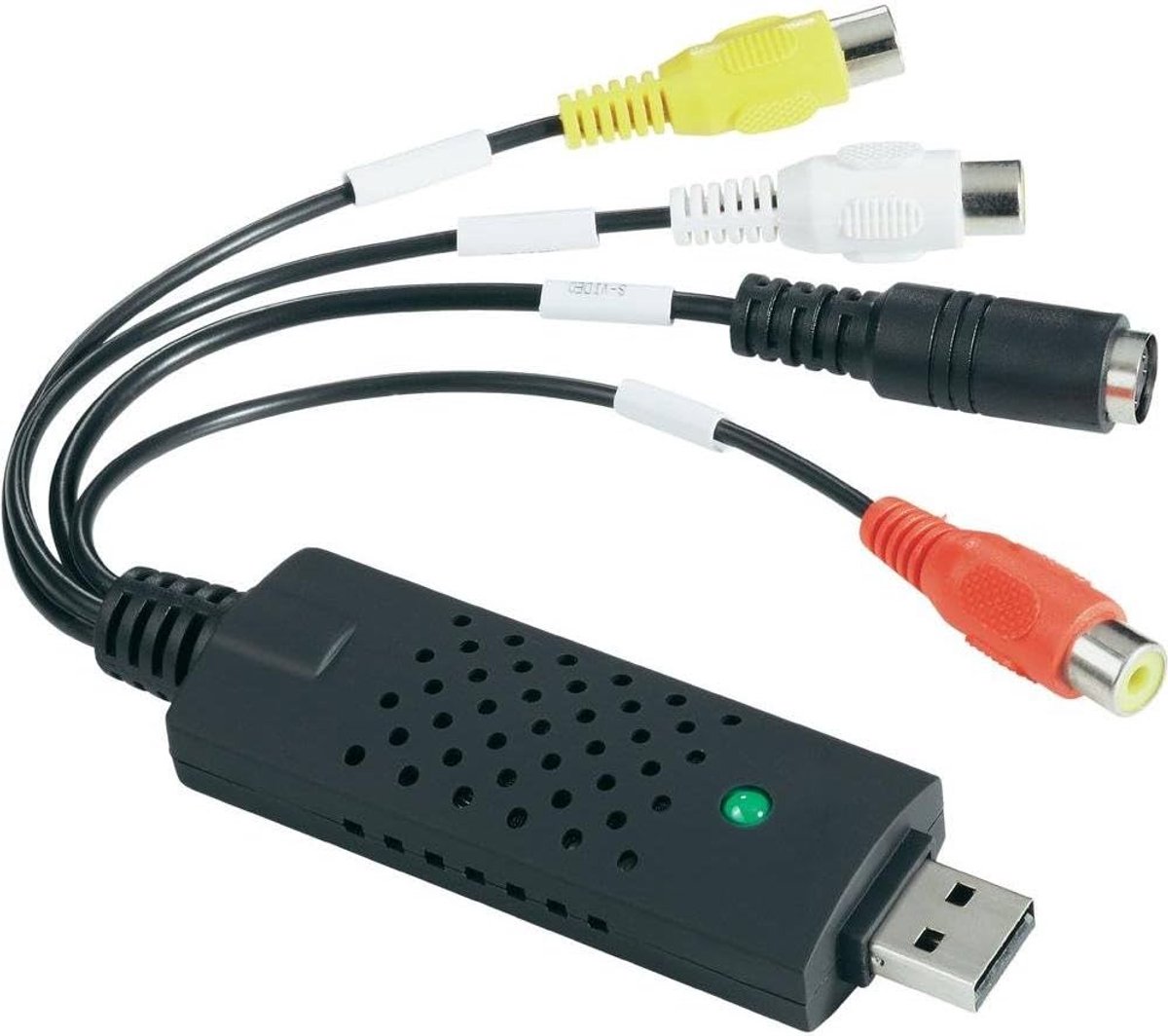 Video capture naar USB 2.0 - Video grabber - Video digitaliseren - Oude videobeelden digitaliseren - Composiet - S-video - Audio - Zwart - Jonyx