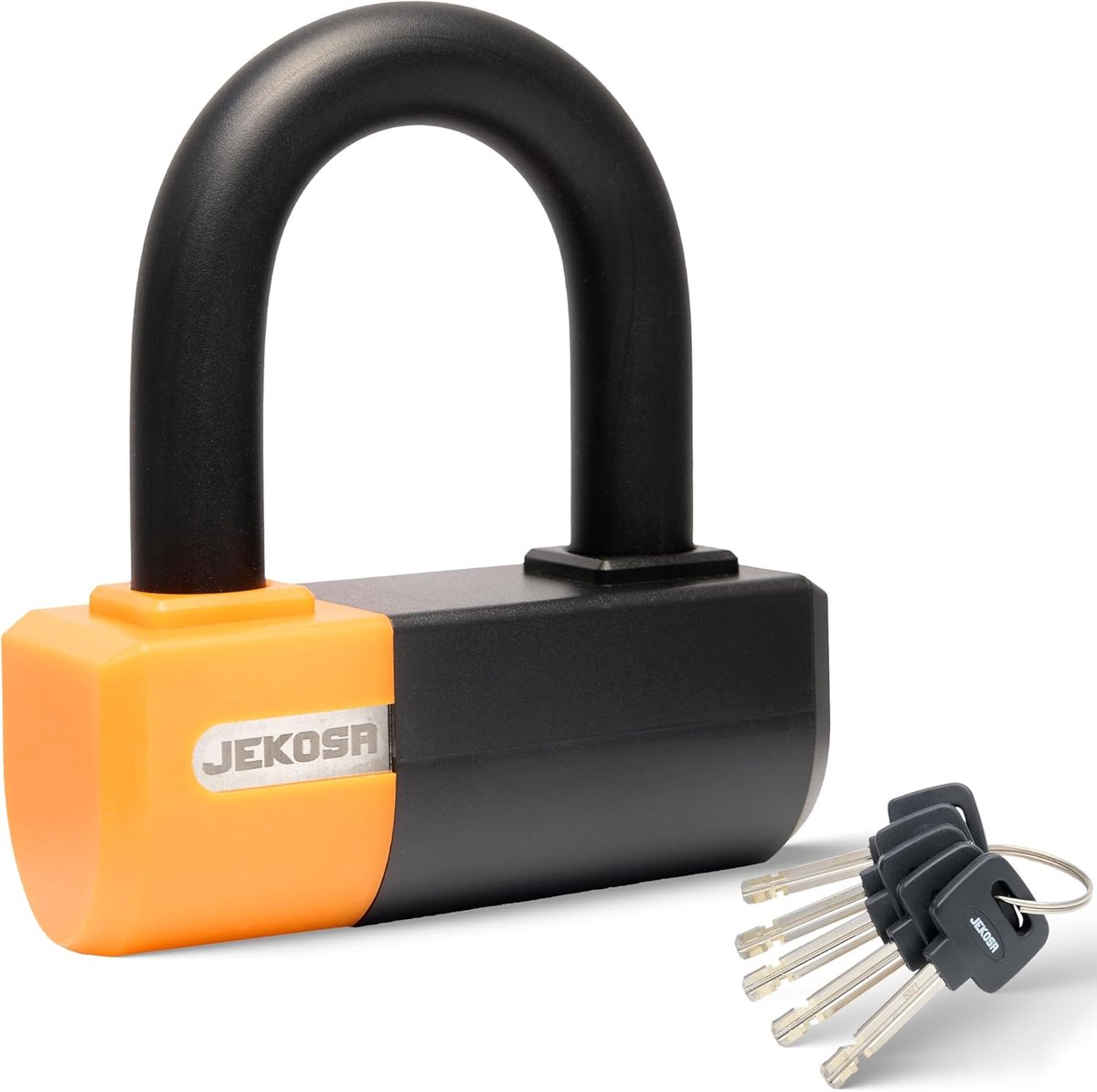 SnelShoppen - Heavy-Duty Fiets Slot met 5 Sleutels - 18 mm Snijbestendige Stalen Beugel - Weerbestendige ABS Behuizing - U-Slot voor Motorfietsen, Fie