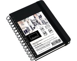 SnelShoppen - Lobome Sketchbook A5 | 64 vellen Mixed Media Tekenblok | 150gsm Wit Papier met Spiral Binding voor Teken- en Schildertechnieken