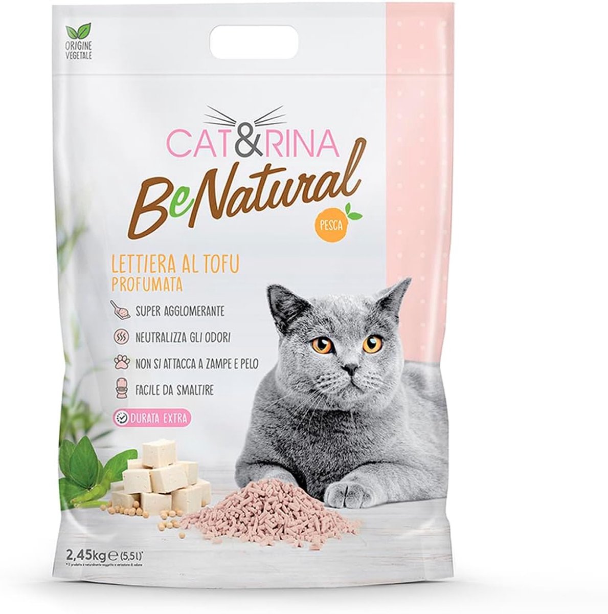 SnelShoppen - BeNatural Klumpende Kattenbakvulling 5.5L - Composteerbaar en Duurzaam - Groene Dierenverzorging - Voor Thuisgebruik en Biologische Afva