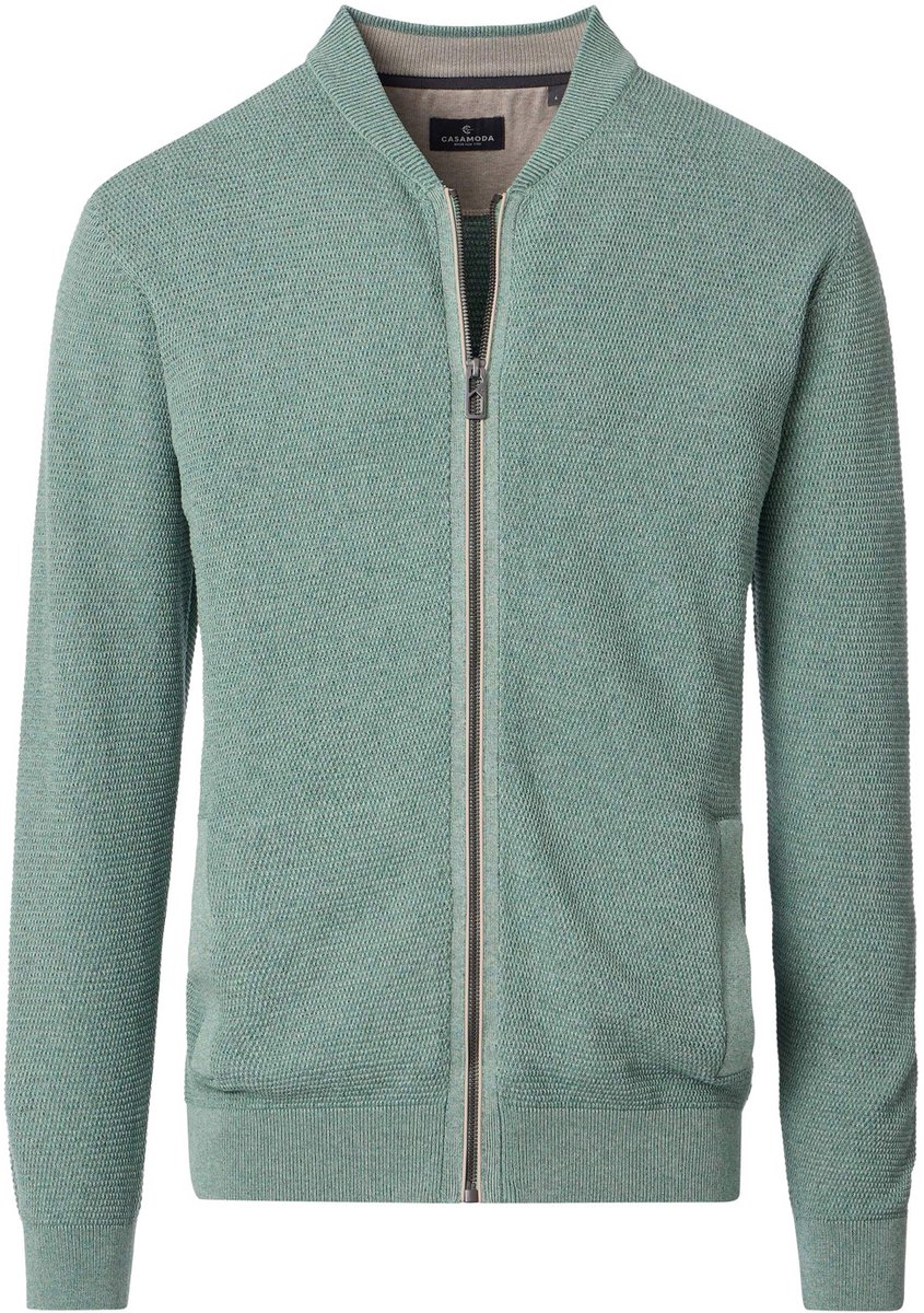 Casa Moda - Gebreid vest - Heren - XL - Blauw - Katoen - 454479100