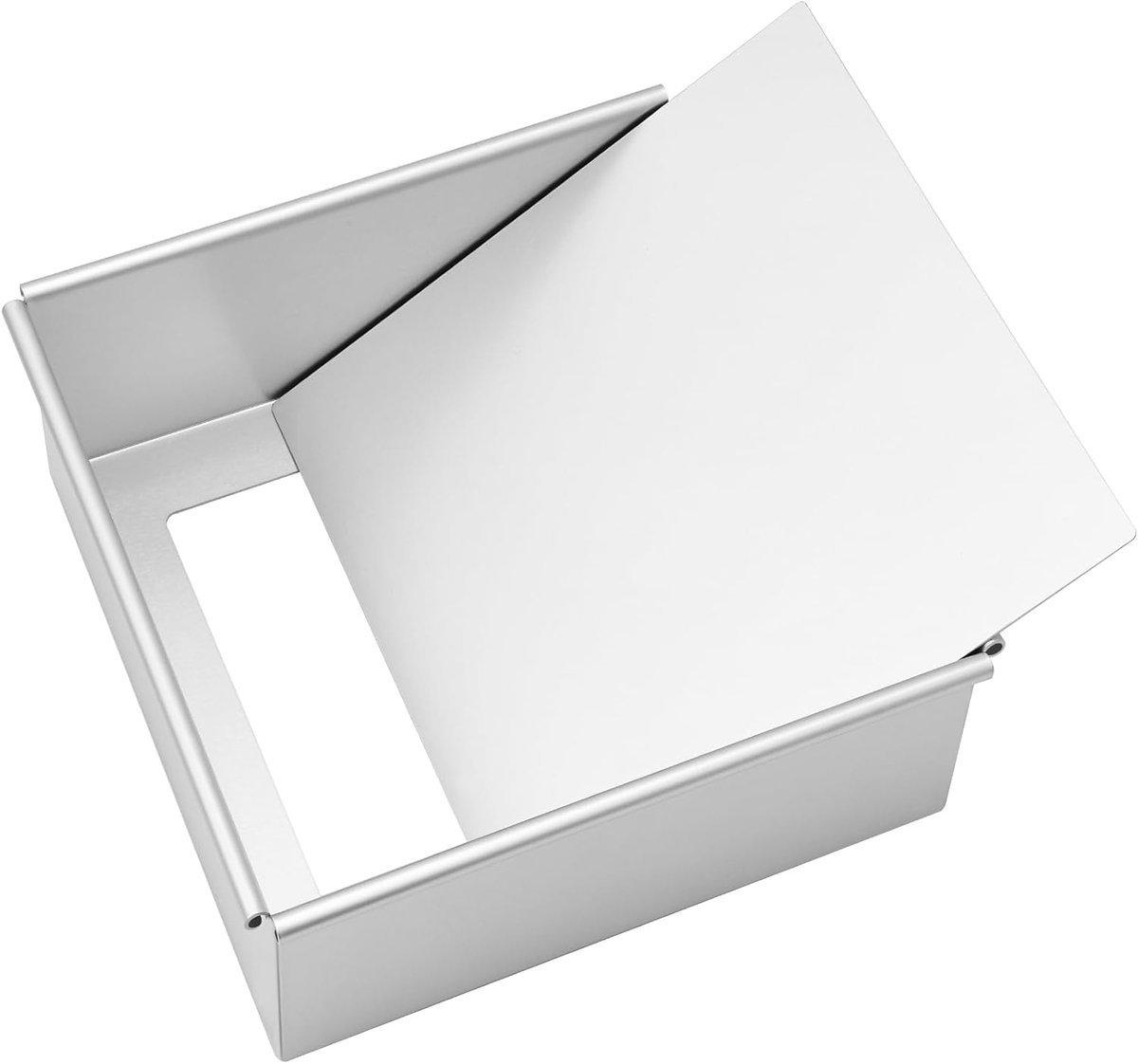 SnelShoppen - Professionele Vierkante Bakvorm 21.8 x 21.8 cm, Anodized Aluminium Taartvorm met Losse Bodem, Ideaal voor Bakken en Gebak in de Keuken