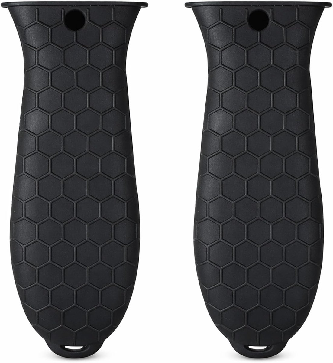 SnelShoppen - Silicone Handgrepen voor Pannen en Potten, Zwart, Hittebestendig tot 232°C, 2 Stuks, Keuken Accessoires voor Veilig Koken en Grillen