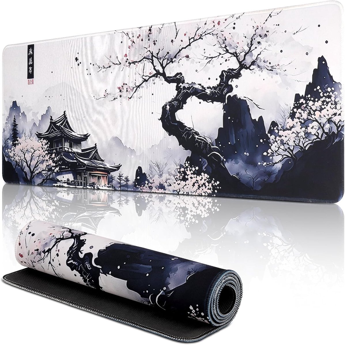 SnelShoppen - XXL Muismat Antislip 90 x 40 cm - Waterdichte Bureauonderlegger met Rubberen Basis voor Laptop en Kantoor - Perfecte Gaming en Werk Muis