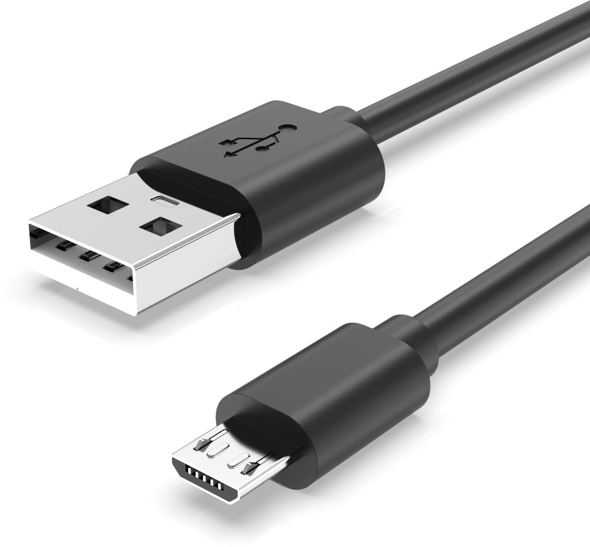 SnelShoppen - 3,0 Meter Micro-USB Oplaadkabel voor PS4 Controller, PS4 Slim/Pro, Compatibel met Xbox One, Lange Kabel, Hoogwaardige Kwaliteit, Zwart